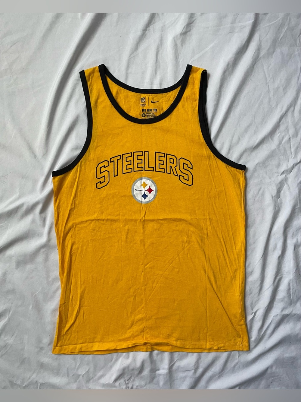 Nike Pittsburgh Steelers NFL Tank Top Shirt Yellow/Black Size M